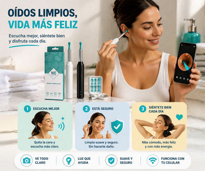 ¡Elimina la Sensación de Oído Tapado en Minutos sin usar bastoncillos peligrosos! Con  Earpick™