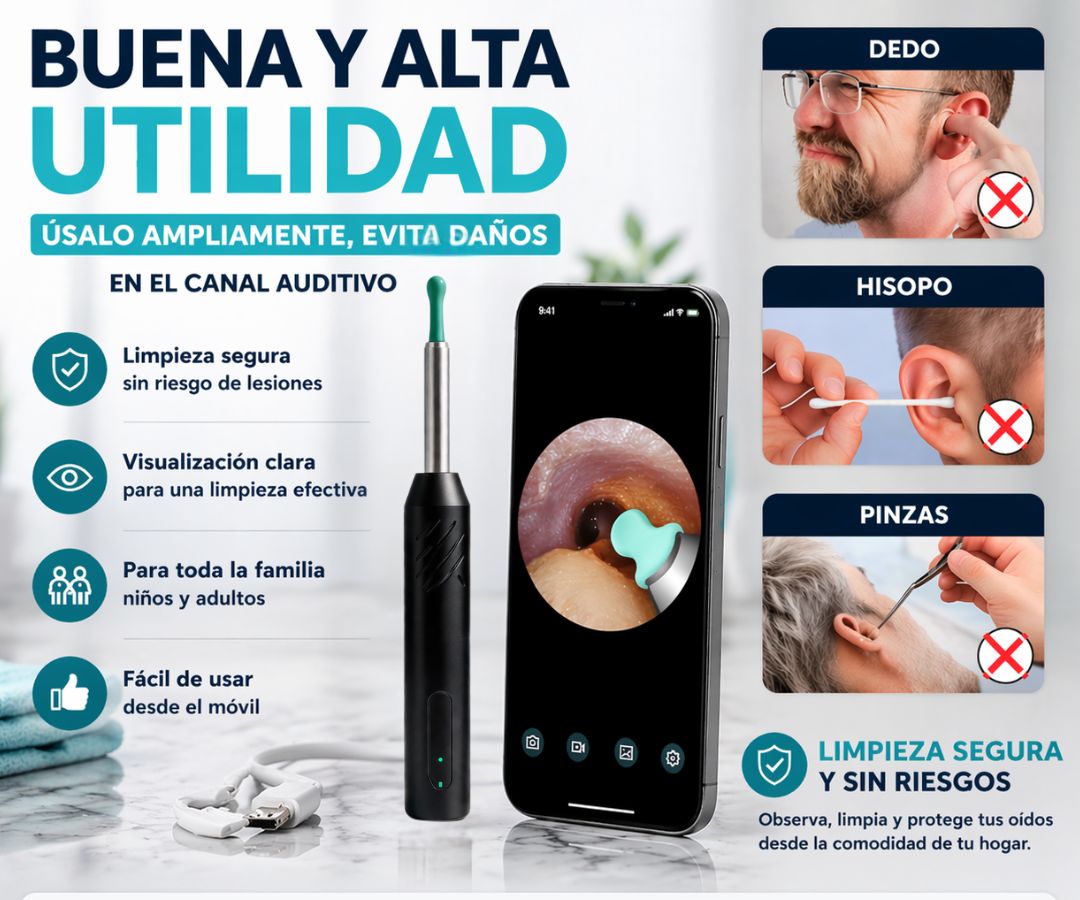 ¡Elimina la Sensación de Oído Tapado en Minutos sin usar bastoncillos peligrosos! Con  Earpick™